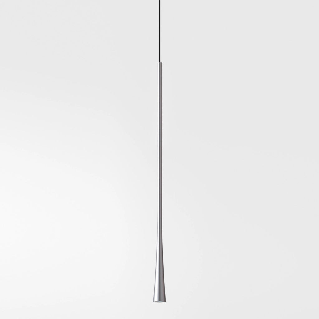 Dafne - Lampada a sospensione bianca led 7W 3000K IP20 - Lampada da soffitto led design minimal in alluminio - Alimentatore incluso - L.max 165cm