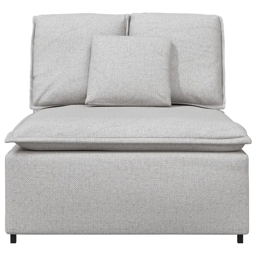Modulo Centrale Divano Modulare con Cuscini Grigio Nuvola 100cm CFW1924962