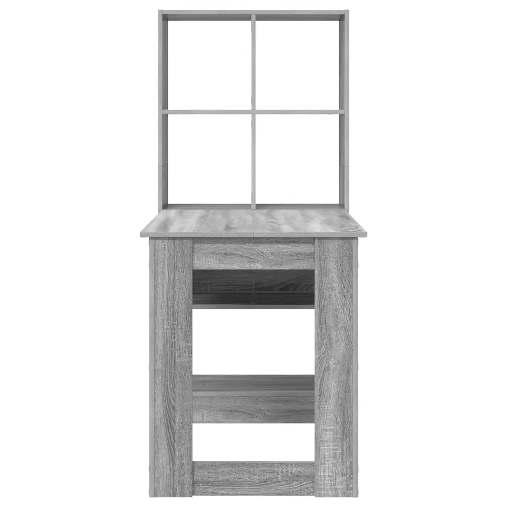 vidaXL Scrivania Grigio Sonoma 122 x 67 x 145 cm Legno multistrato