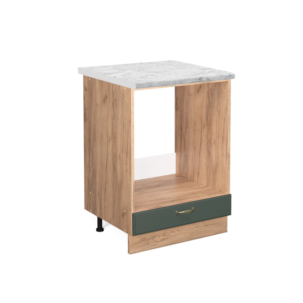 Mobile per forno da incasso Fame-Line Verde-oro rustico/Rovere dorato 60 cm, PL Marmo Vicco
