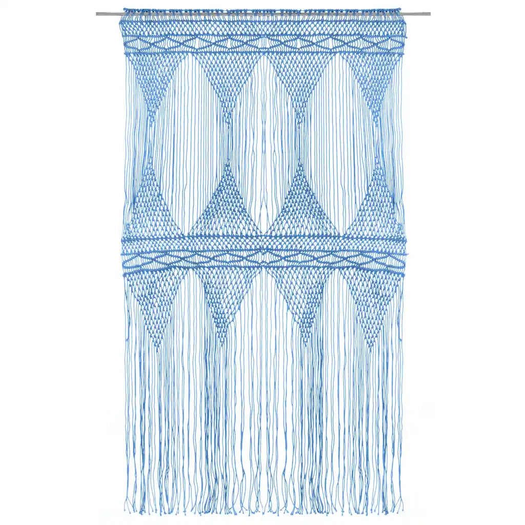 TendaMacramÃ¨ Blu 140x240 cm in Cotonecod mxl 71446