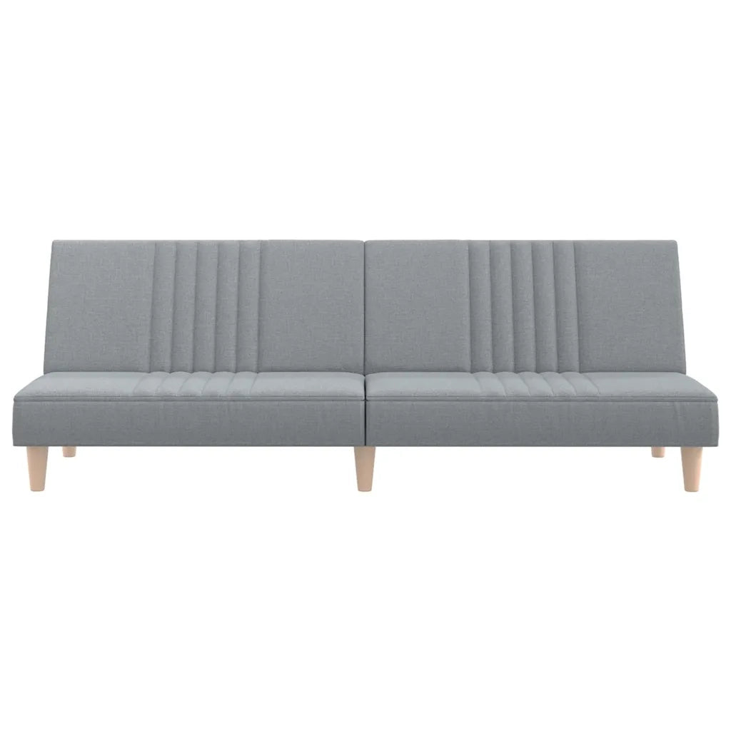 Divano Letto Grigio Chiaro in Tessuto 351881