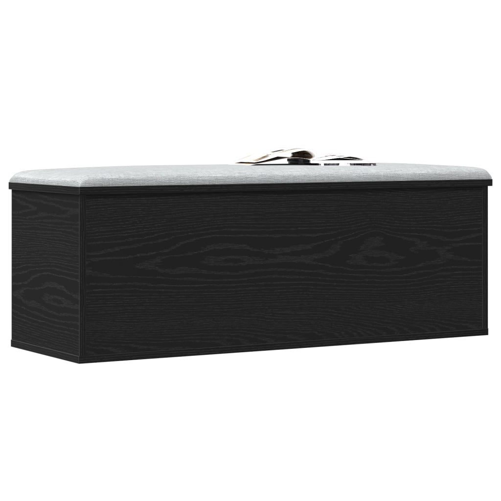 Scatola di Stoccaggio  Rovere Nero 102x35x35 cm in Legno Ingegnerizzato