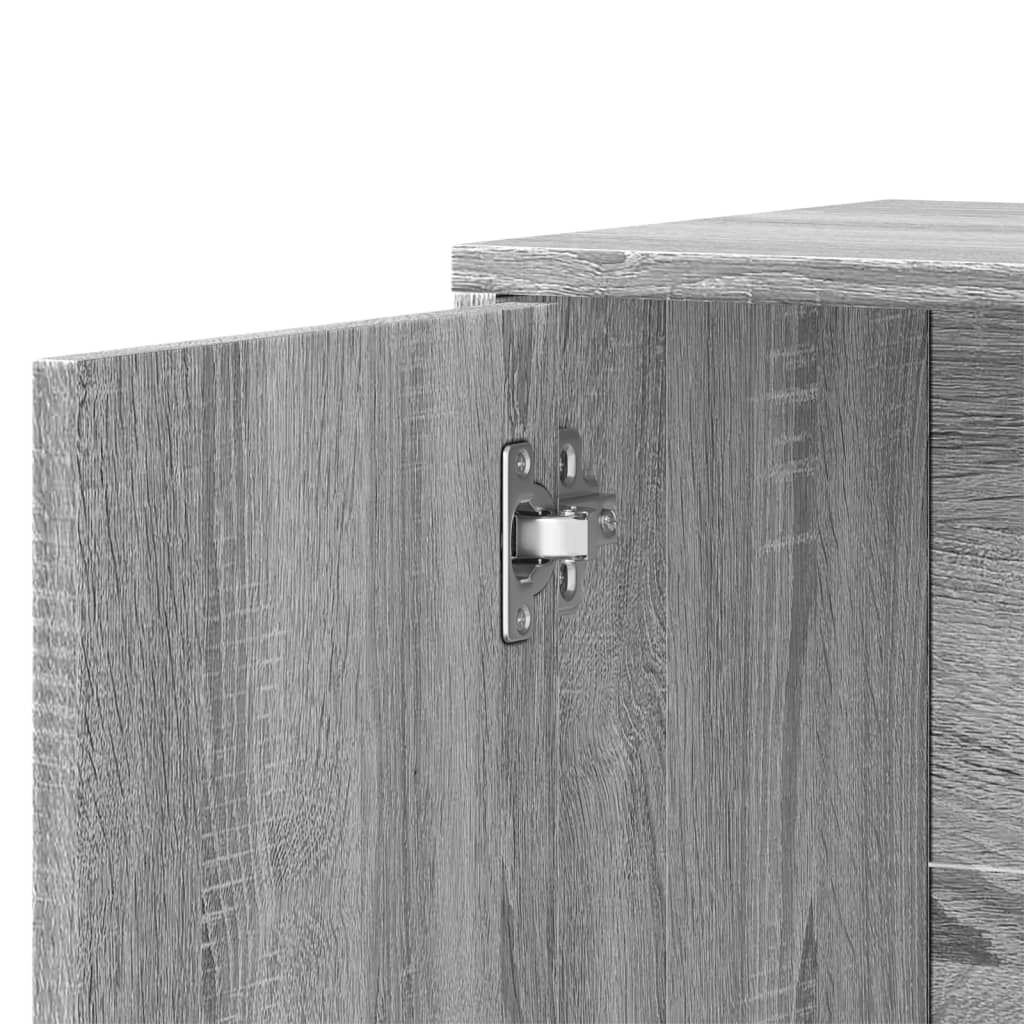 Buffet credenza cassettiera armadio mobile contenitore organizer cucina soggiorno Sonoma 60 x 31 x 70 cm legno ingegnerizzato grigio 02_0036387