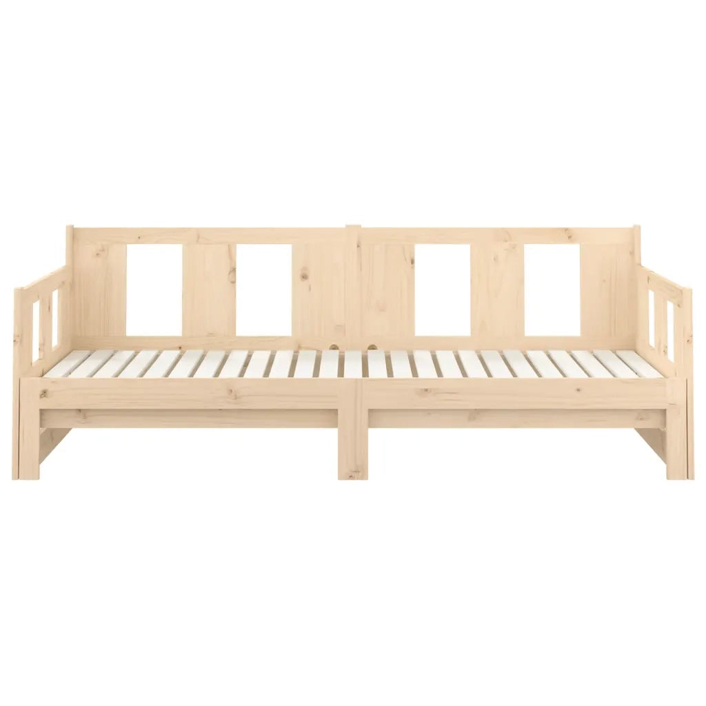 Dormeuse Estraibile in Legno Massello di Pino 2x(90x200) cm 820282