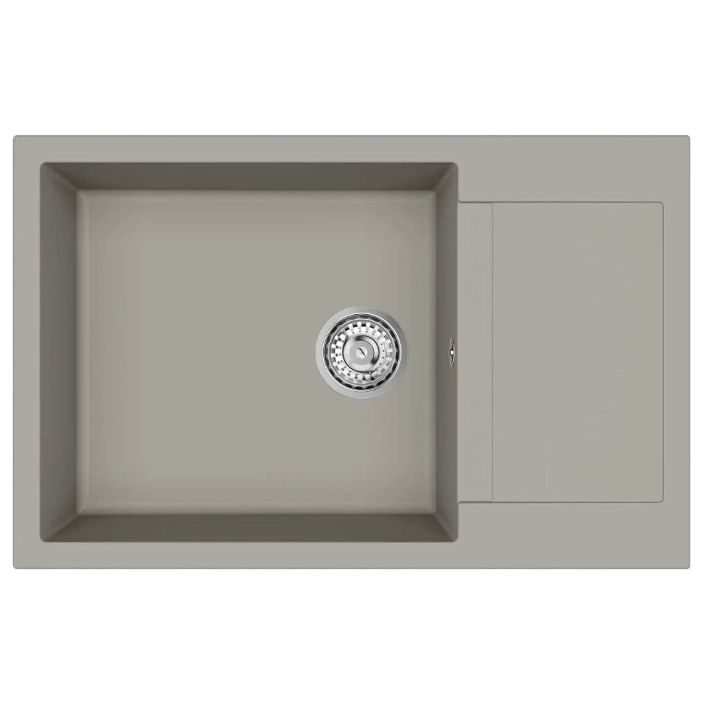 Lavello Grigio 780 x 500 mm 80% Quarzo e 20% Resina CFW7736878