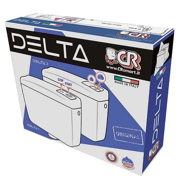 Cassetta di Scarico wc DELTA 2 Doppio scarico rivestita con tubo - CR