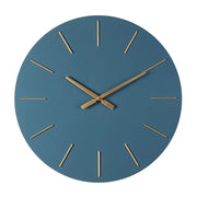 Orologio da Parete Rotondo in MDF con Dettagli Dorati - TINO
