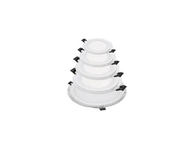 FARETTO LED PANNELLO 18 WATT INCASSO A MOLLA TONDO VETRO