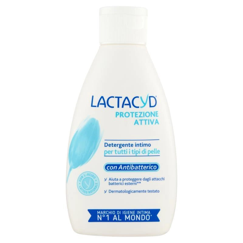 LACTACYD PROTEZIONE ATTIVA DETERGENTE INTIMO PER TUTTI I TIPI DI PELLE CON ANTIBATTERICO 200 ML