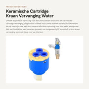 Caricatore ceramico 35mm/40mm - Kit di sostituzione per rubinetto - Materiale PP - Resistenente allo shock - Durata 500.000 cicli - Pezzo di ricambio per rubinetto