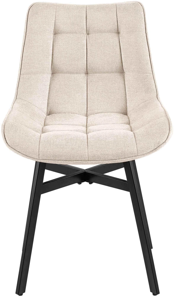 Sedia da Pranzo Colby crema,Tessuto