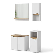 Vicco Set di mobili da bagno Bianco 4 parti