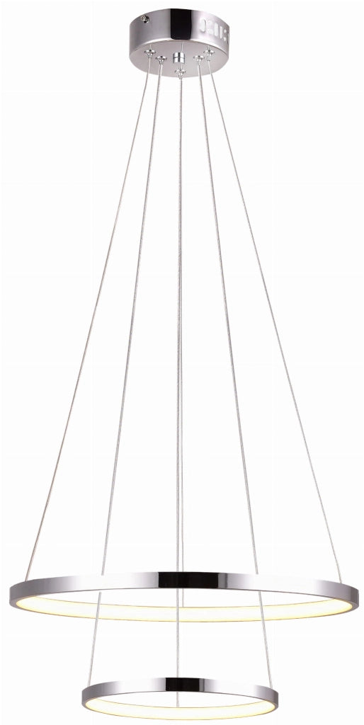 Lampada a sospensione LED Candellux LUNE Ø50 cromo