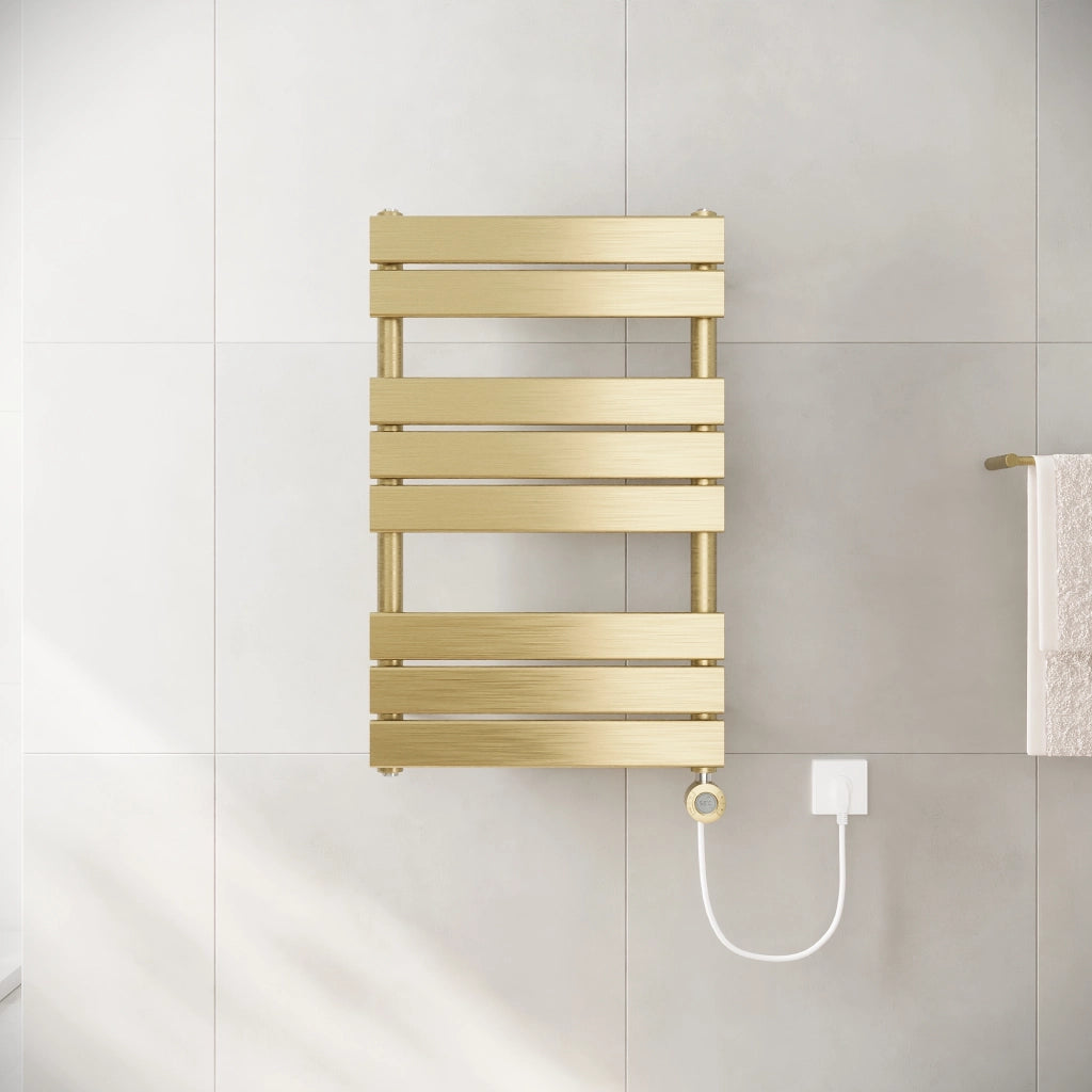 Termoarredo elettrico 800x500 oro spazzolato interasse 450 | Andromeda