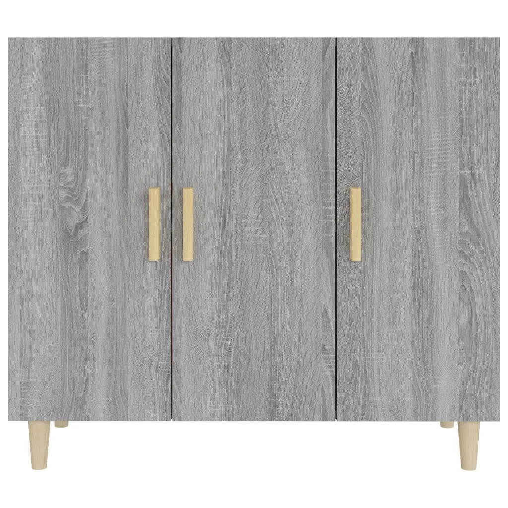 Credenza | Madia | Buffet da pranzo | Armadio da pranzo Grigio Sonoma 90x34x80 cm in Legno Multistrato