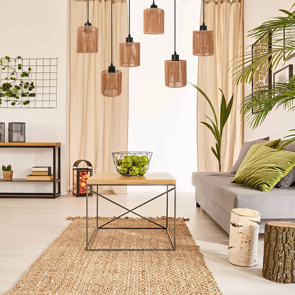 Lampada APP1822-6CP Nature Black