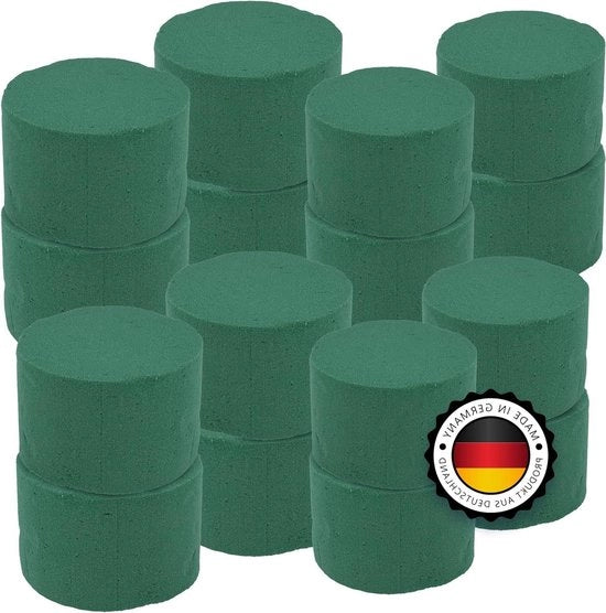 Foam di Fiori in Cilindro - Set di Foam di Fiori con Muschio Fiori Pastella - Wreath di Natale per Composizioni di Fiori - Artigianato Matita per Sposi - Produzione Tedesca - Cilindro Cono (16)