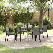 Set da Pranzo per Giardino 5 pcs Grigio 3379242