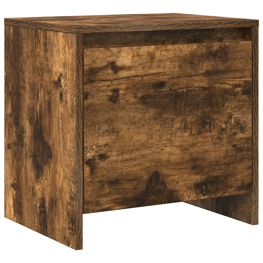 Set di 2 Comodini | Armadio da Notte | Mobiletto da notte Rovere Fumo 45x34x44,5 cm in Truciolato