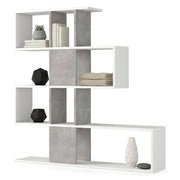 Biblioteca Allison, Libreria 4 Ripiani Made in Italy, 145x29x145h cm Bianco