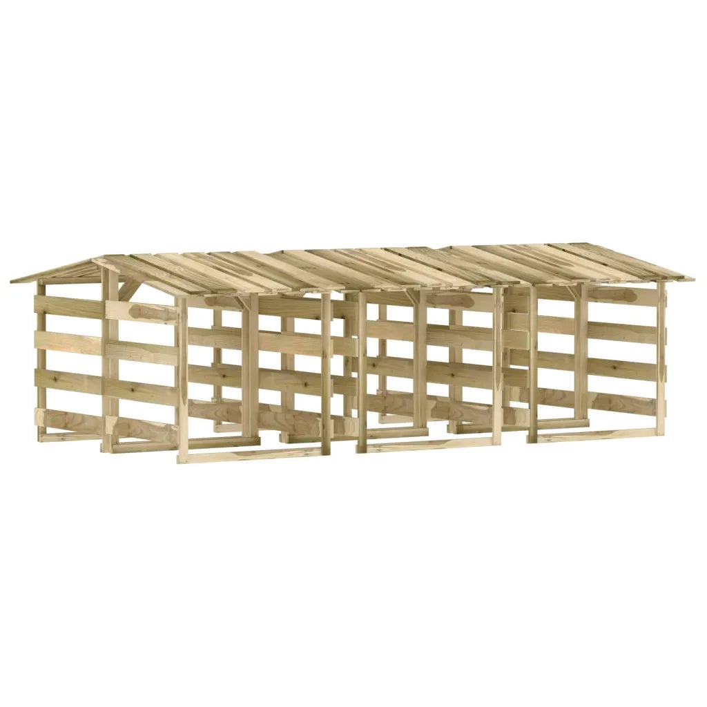 Pergole con Tetto 6 pz 100x90x100 cm Legno di Pino Impregnato cod mxl 73398
