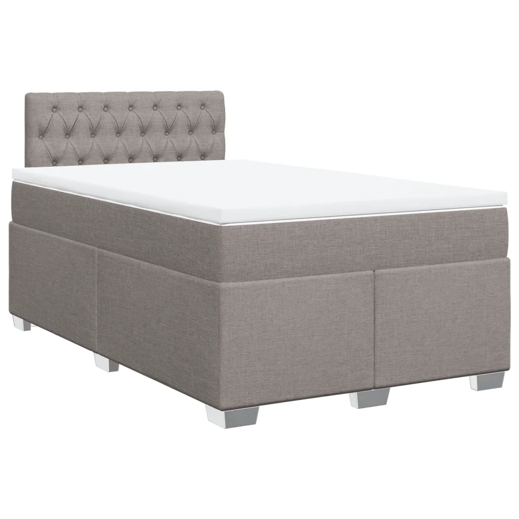 Giroletto a Molle con Materasso Tortora 120x200 cm in Tessuto 3285866