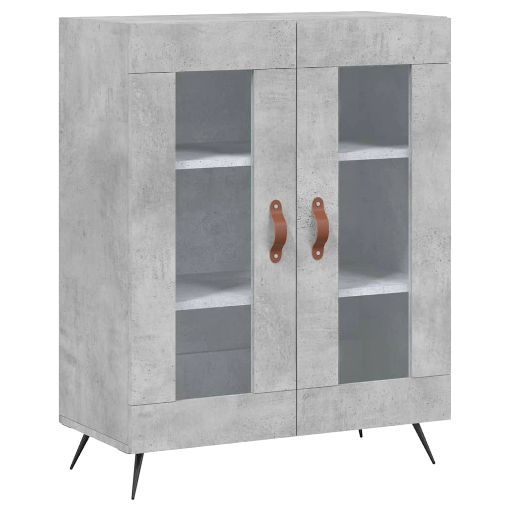 Buffet credenza cassettiera armadio mobile contenitore organizer cucina soggiorno salotto alto 69,5 x 34 x 180 cm legno ingegnerizzato grigio 02_0034583
