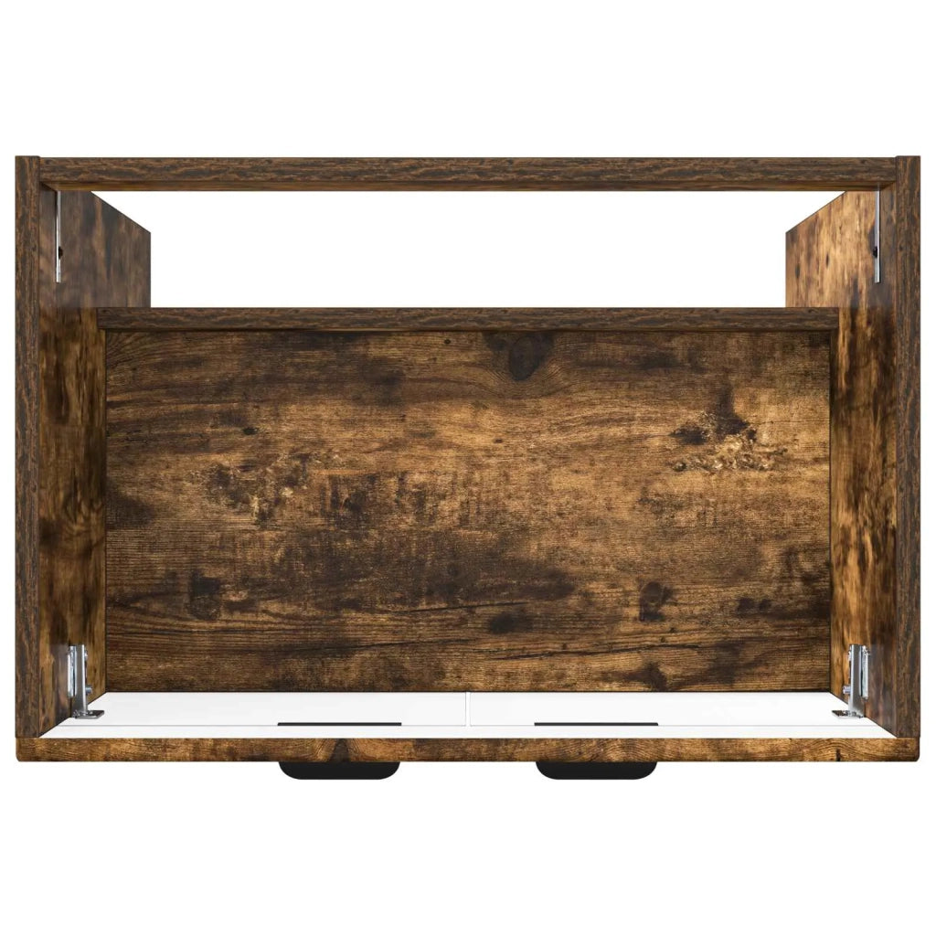 Mobiletto da bagno sotto il lavello Rovere Fumo 890099