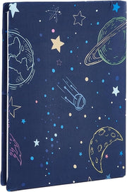 Hoes per libro con design Cartoon Star, lavabile e regolabile - 25,5 x 21,7 cm. Proteggiore per copertine rigide.