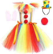 Costume per bambini, outfit Halloween con gonna tutù del Joker, cosplay ragazze spaventose, abito di Pennywise - Taglia XXL