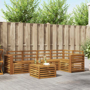 Set divani 6 pcs Naturale Legno di Acacia Massello 3374854