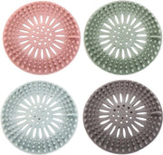 Set di 4 Coperture per Filtro di Doccia e Vasca in Silicone Protezione per Capelli per Doccia e Vasca da Bagno
