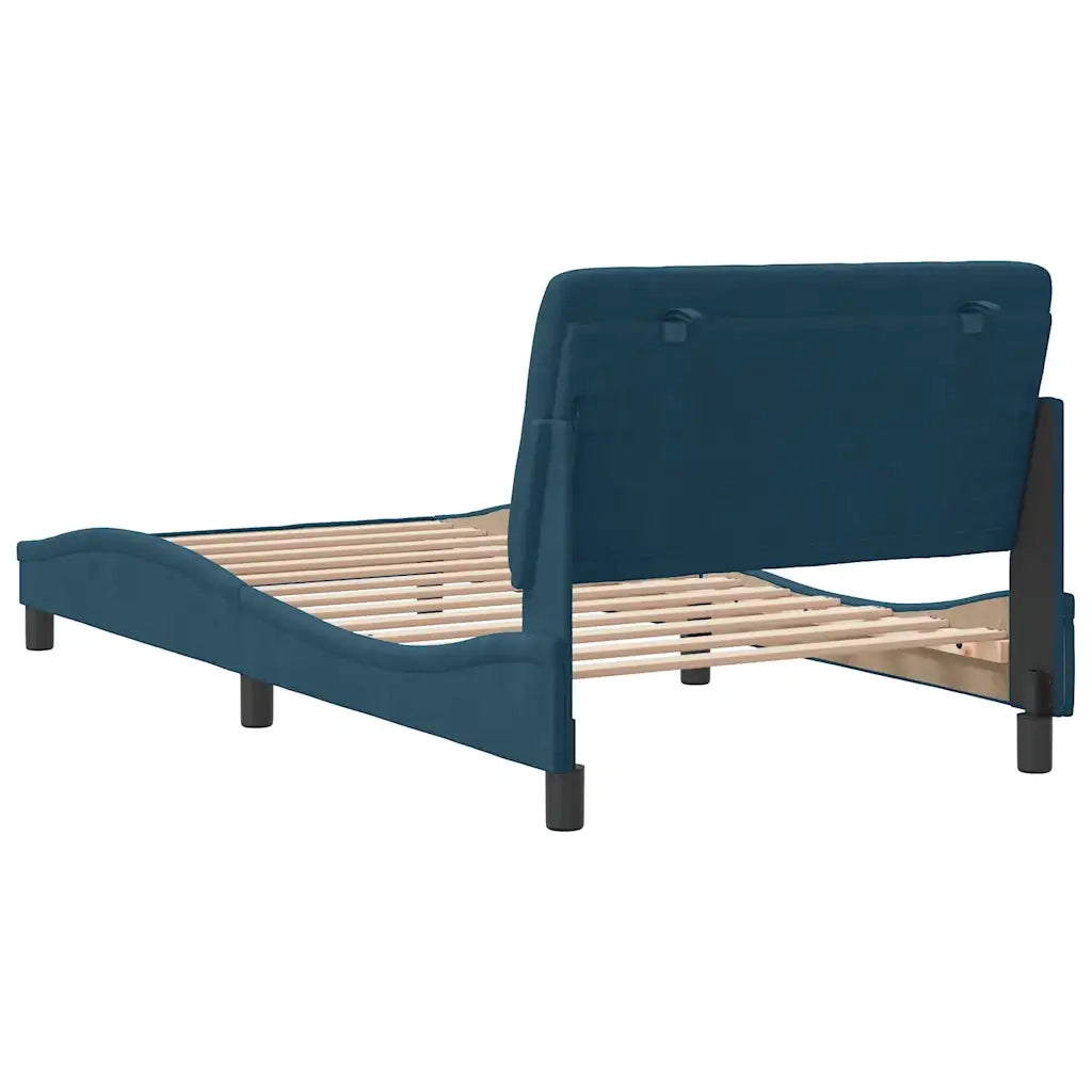 Giroletto senza Materasso Blu 100x200 cm in Velluto 3207909
