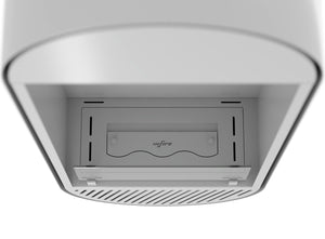 Camino a Bioetanolo da Parete 50x25x130 cm Incyrcle Slim Vert Bianco