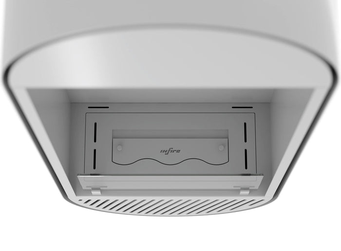 Camino a Bioetanolo da Parete 50x25x130 cm Incyrcle Slim Vert Bianco