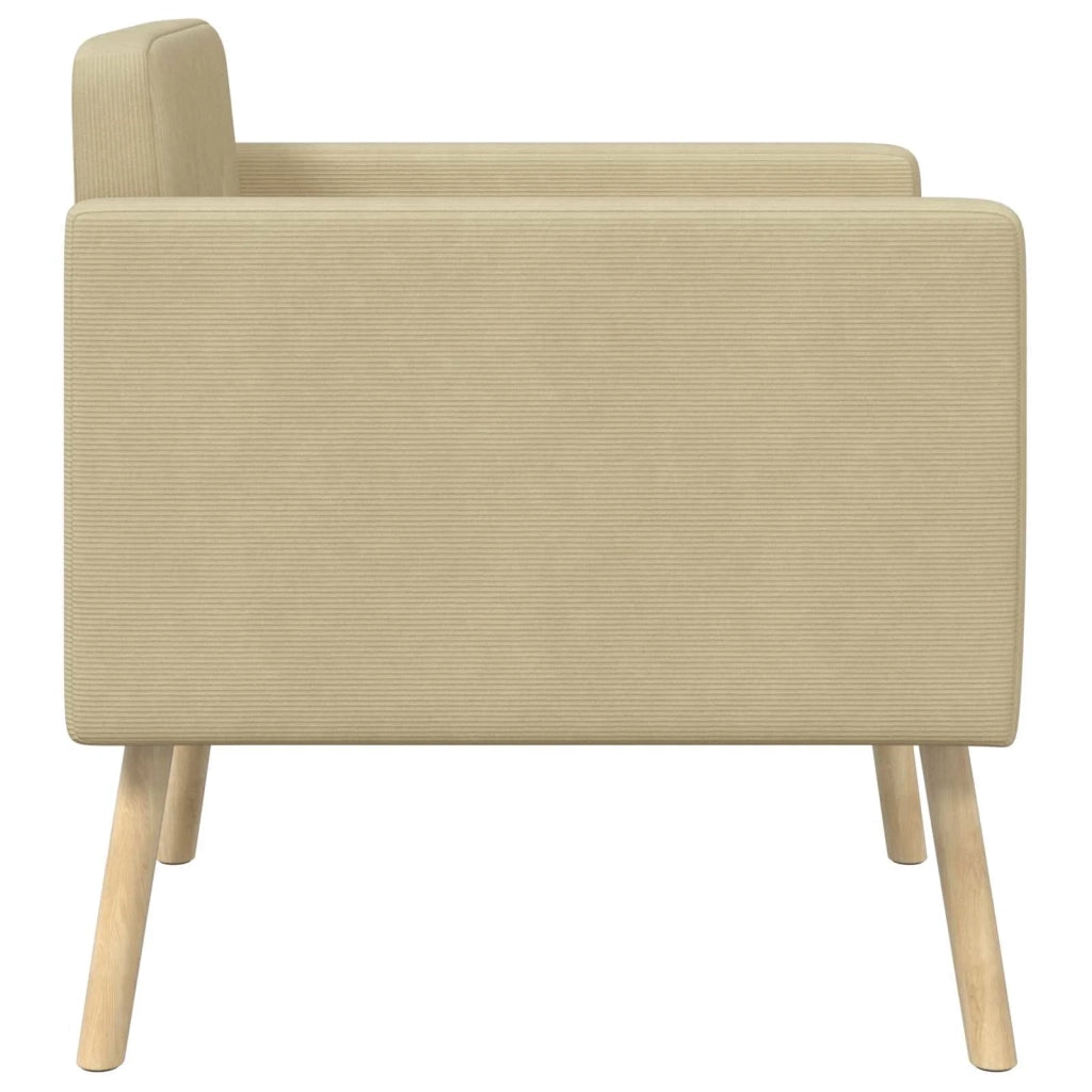 Sedia d'accento Grigio Verde Chiaro Tessuto in velluto a coste 42044812