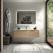 Mobile bagno sospeso 120 cm sabbia opaco un cassettone con lavabo | Bako