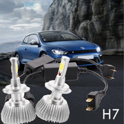 Trade Shop - Coppia Lampade A Led Cree Full H7 Per Auto 2800 Lumen 6000k Digitale 12v 24v 30w -