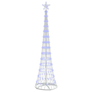 Albero di Natale LED-Luci decorative natalizie con 290 LED Blu 70 x 70 x 250 cm Metallo