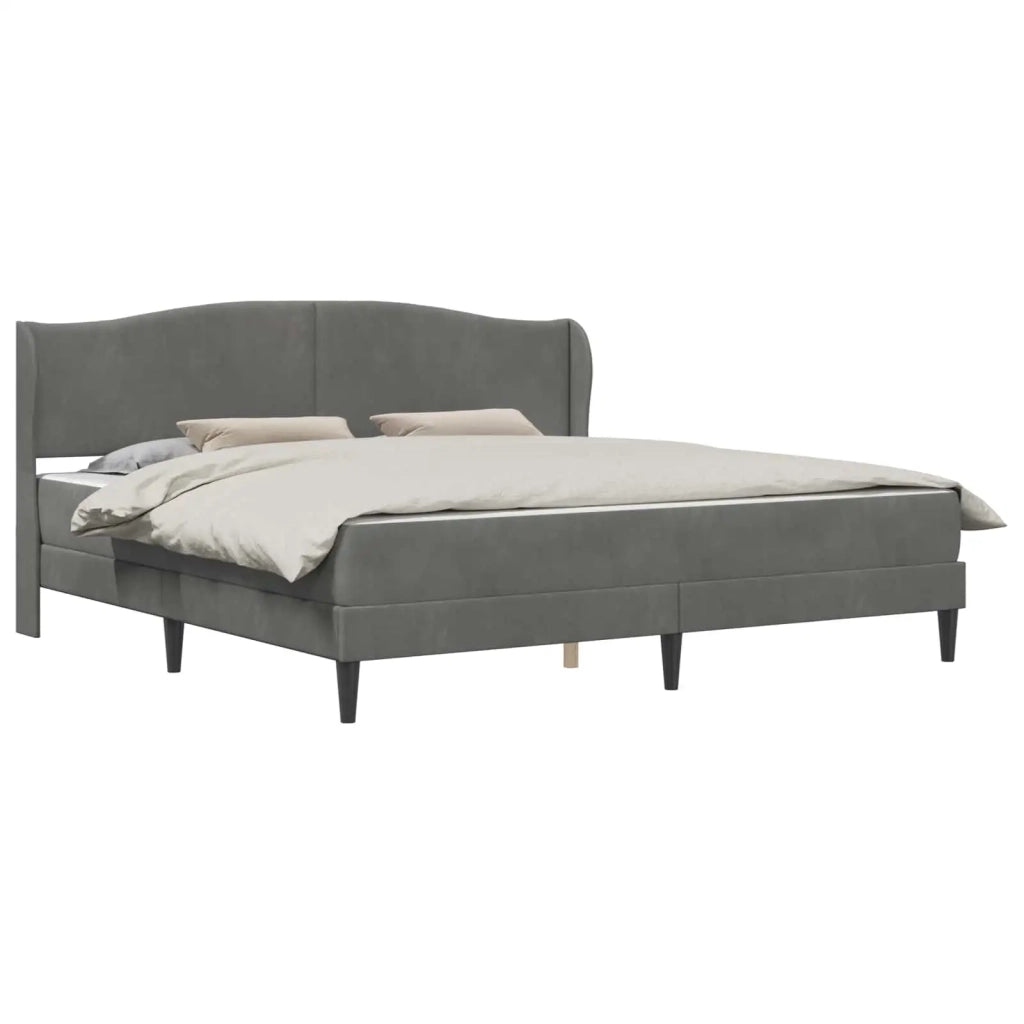 Struttura del letto Grigio Scuro 200 x 200 cm Velluto 3415227