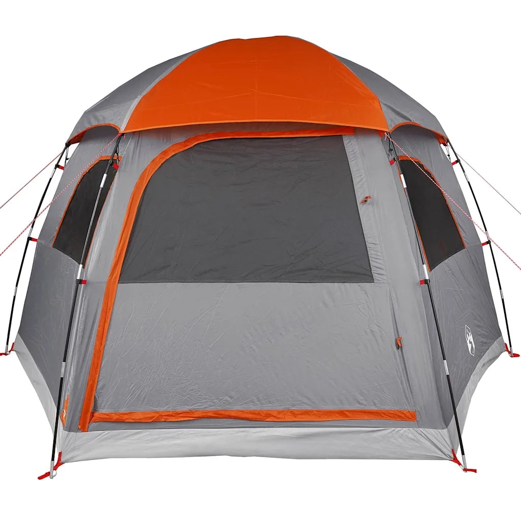 Tenda Familiare Igloo 6 Persone Grigia Arancione Impermeabile 4009571