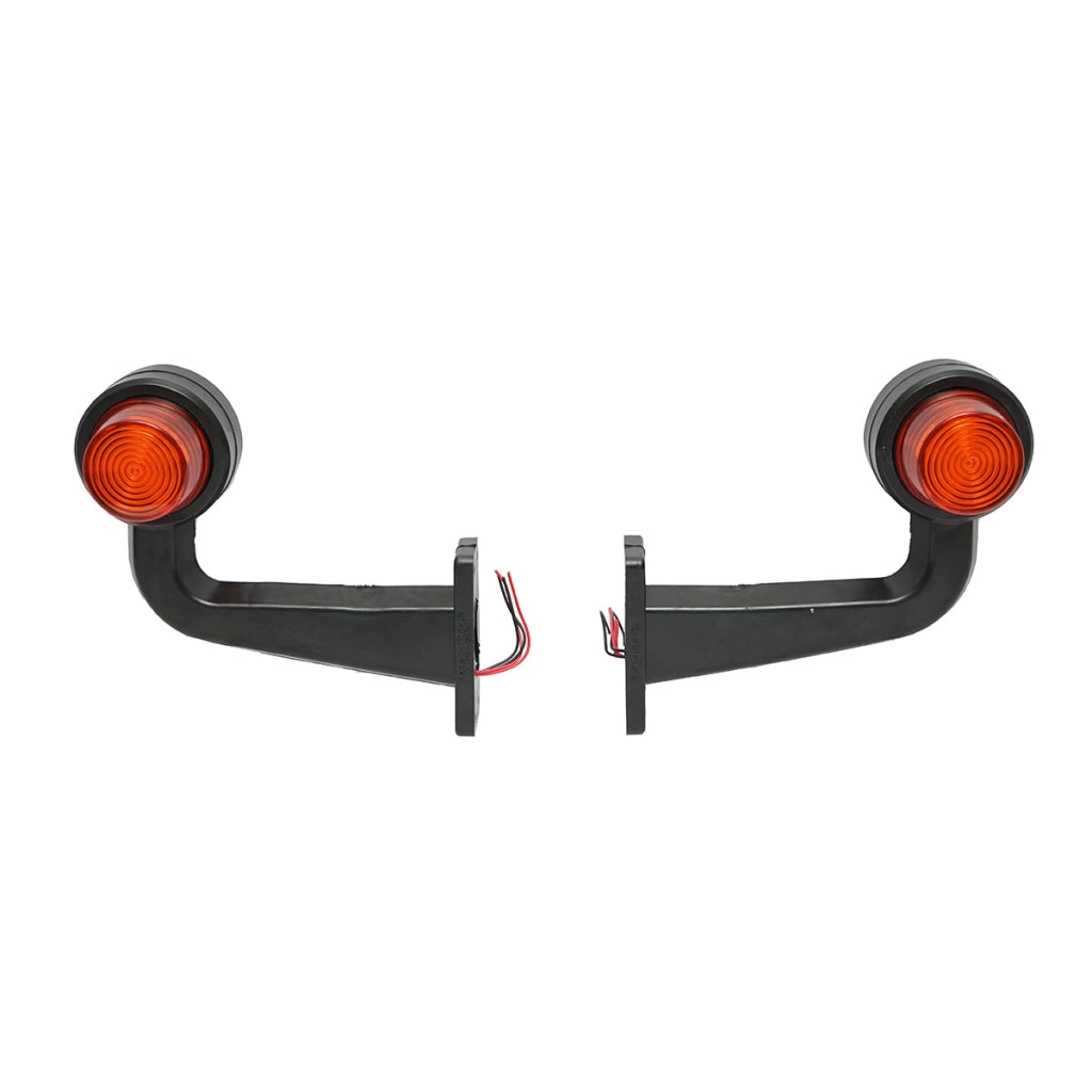 Set di luci di posizione laterali a LED con braccio 12-24V, giallo-rosso FR0157 Breckner Germany