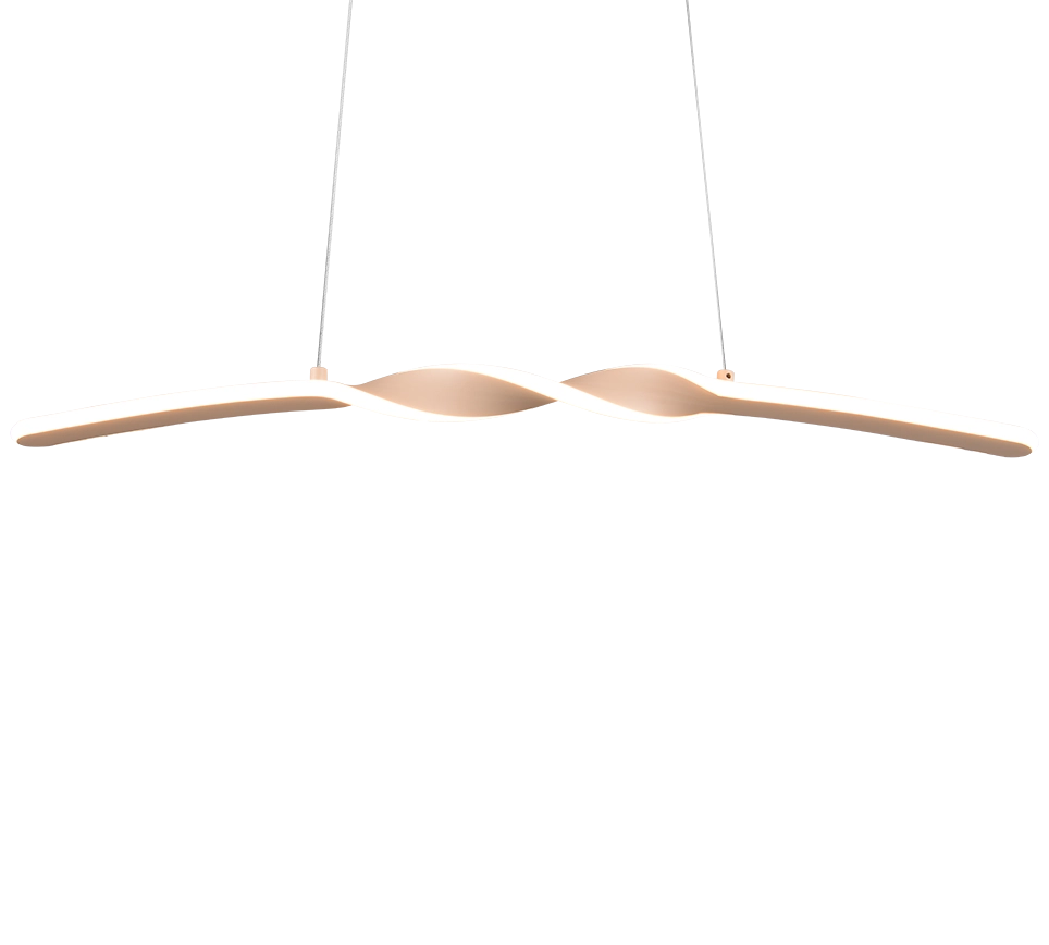 Lampada a sospensione LED, metallo, sabbia, L 80 cm, Ginko