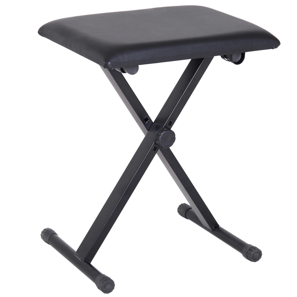 Sgabello da bar regolabile in altezza ¨C zephmum ¨C nero con seduta in PU e gambe in metallo