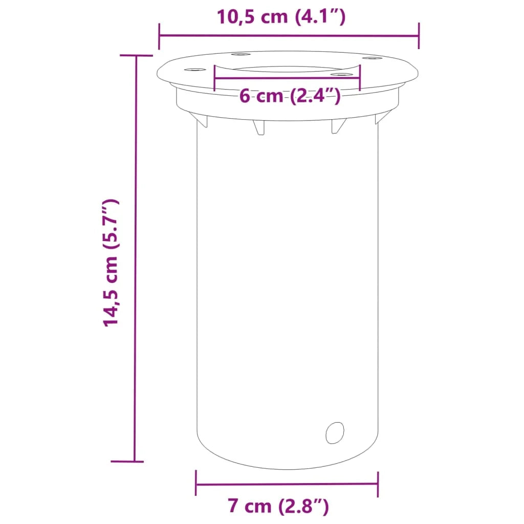 Lampada da terra rotonda per esterni crea un'atmosfera accogliente 10,5 x 14,5 cm in alluminio nero 02_0056639