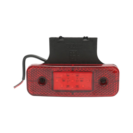 Luce di posizione laterale LED 12/24V rossa con supporto 115x40x15mm Breckner Germany