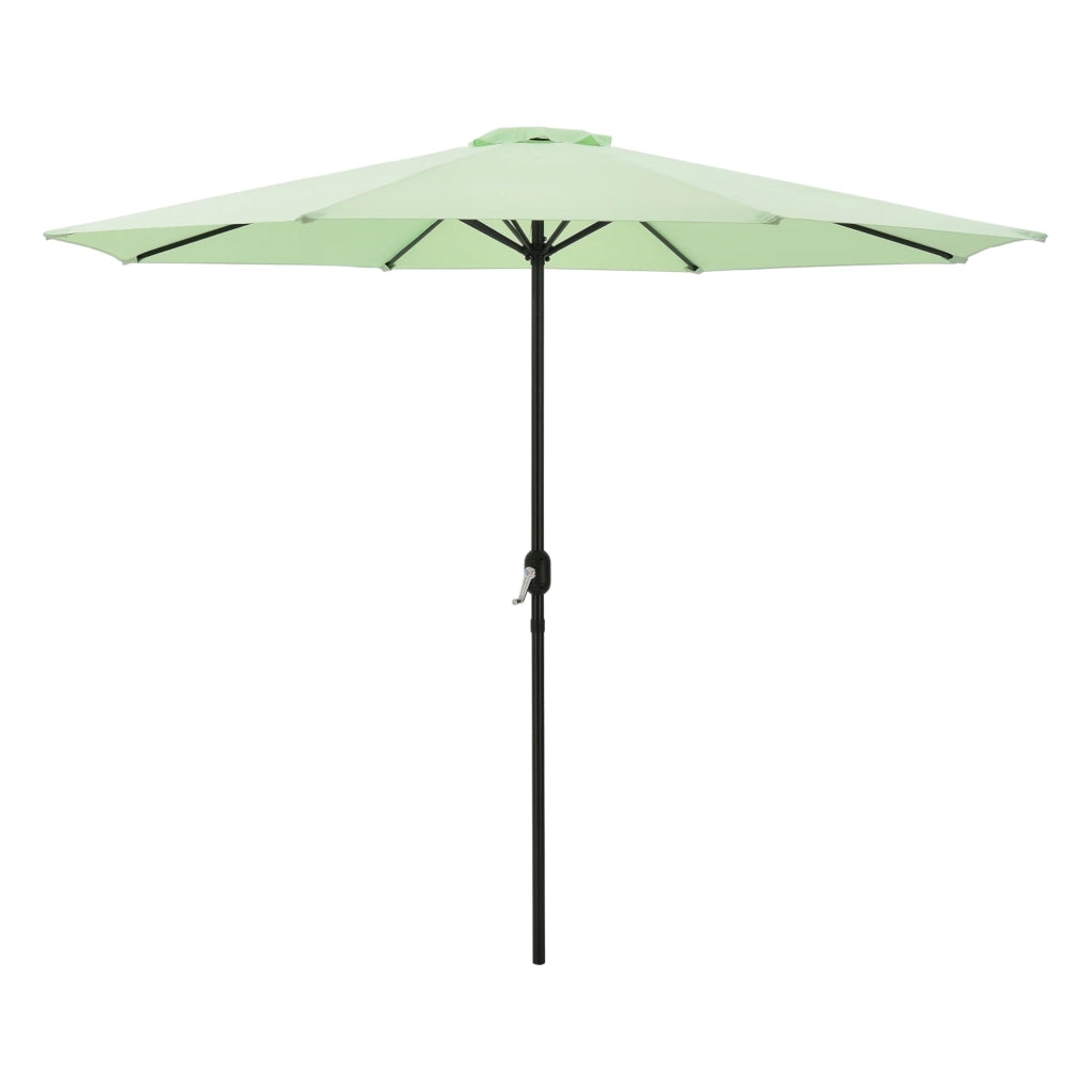 Ombrellone da giardino struttura in poliestere e acciaio 300 x 230 cm verde pastello 03_0008050