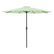 Ombrellone da giardino struttura in poliestere e acciaio 300 x 230 cm verde pastello 03_0008050