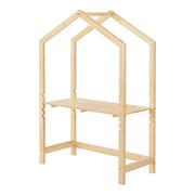Scrivania per bambini in pino 160 x 110 x 50 cm naturale 03_0006617